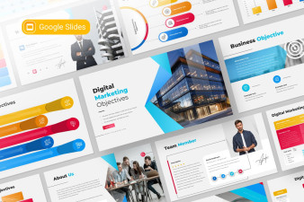 Digital Marketing Objectives  Google Slides Presentation Template